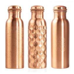 Комплект от 3бр Аюрведа медна бутилка 800ml