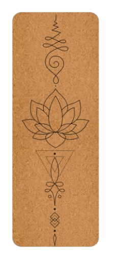 Йога постелка корк Заземяване 183 х 61 см, 4 мм