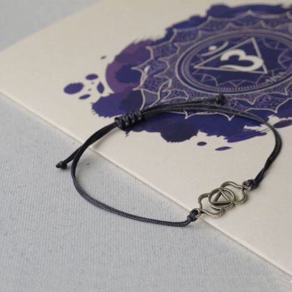 Гривна Агниа чакра с листовка – интуиция и умствена яснота