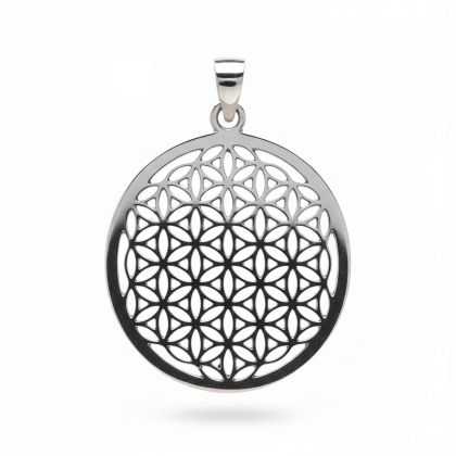 Медальон "Цвете на живота" 25 мм | сребро 925