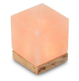 Лампа - Куб от Хималайска сол Малък