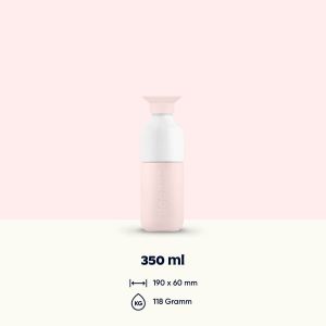 Нежно розово – стоманена бутилка Dopper – 350 мл