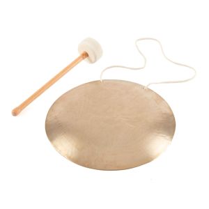 Гонг за медитация с включен дървен чук/Gong 45см