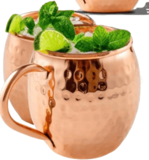 Чаша с дръжка 300 мл  медна Аюрведа 1 бр 