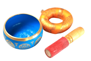 Тибетска пееща купа, синя  Ø 9 - 10 cm