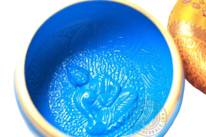 Тибетска пееща купа, синя  Ø 9 - 10 cm