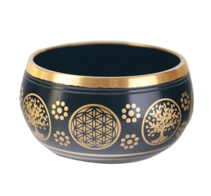 Тибетска пееща купа, черна  Ø 9 - 10 cm