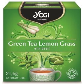 Био Йоги чай, зелен с лимонена трева