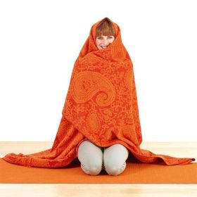 Йога одеяло в Оранжеви шарки